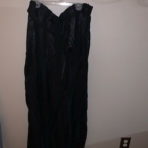 Satin pinstriped pj pants